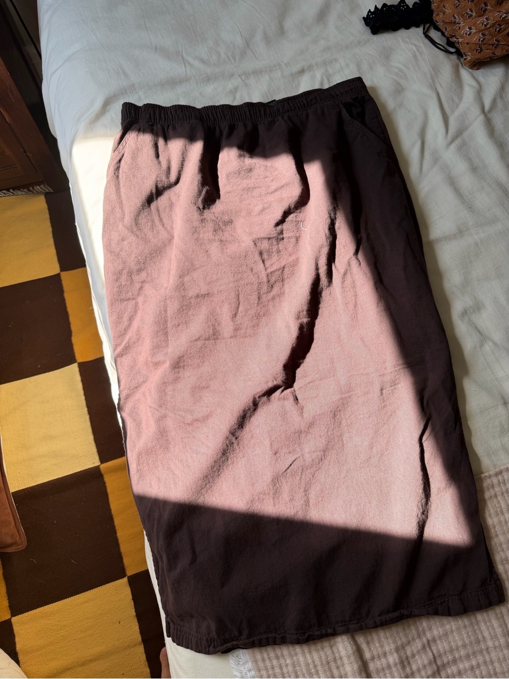 PRIVATE PARTY Brown Cotton Skirt